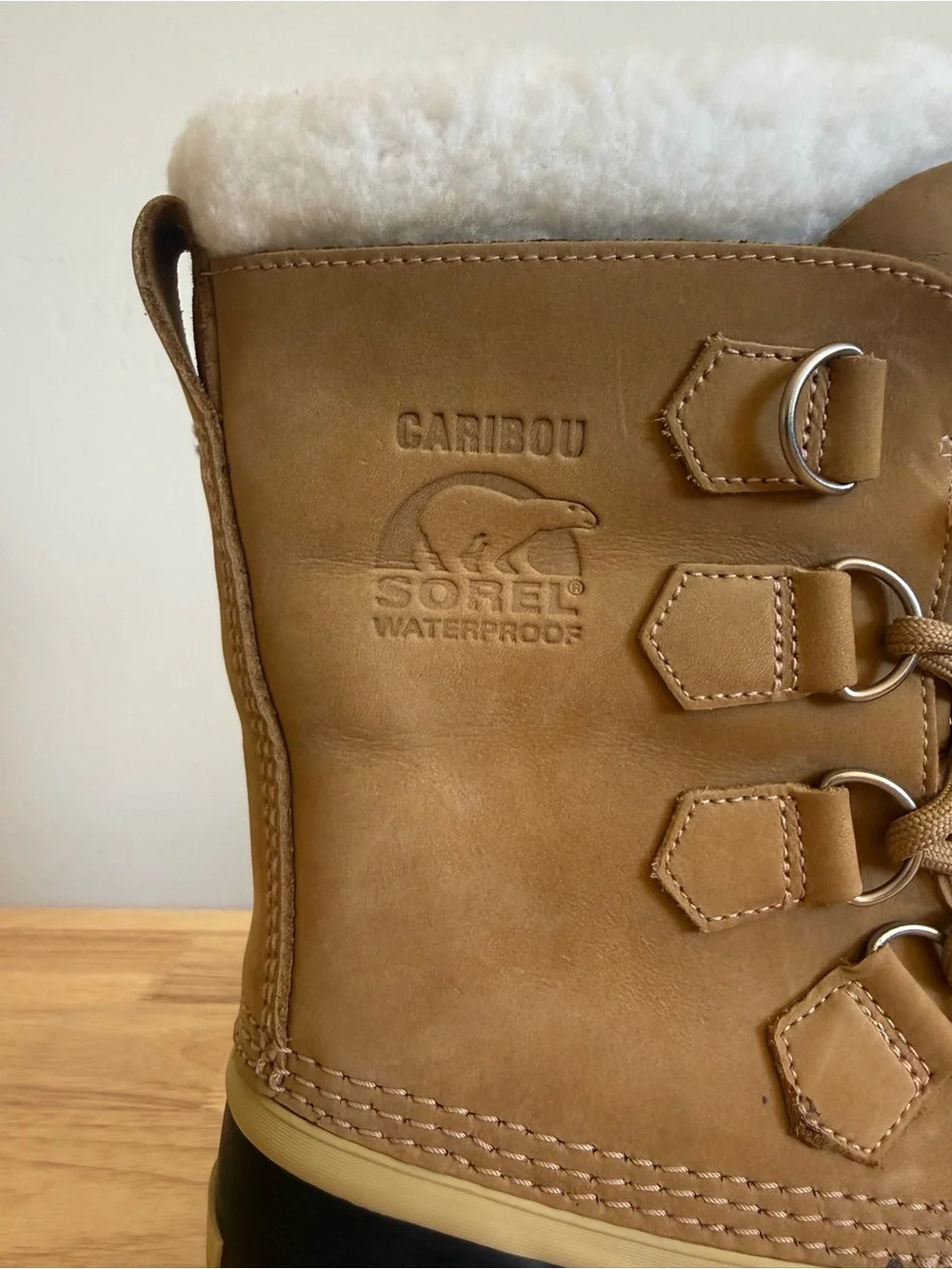 Sorel Caribou Waterproof Winter Snow Boots Camel Tan Women’s Size 7